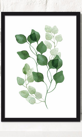 Green Leaves Oil Canvas Painting