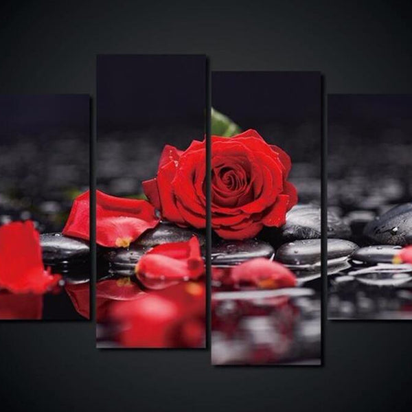 Printed Flowers Canvas