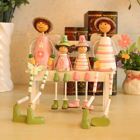 Handmade Family Painted Wooden Dolls