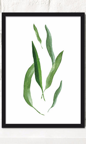 Green Leaves Oil Canvas Painting