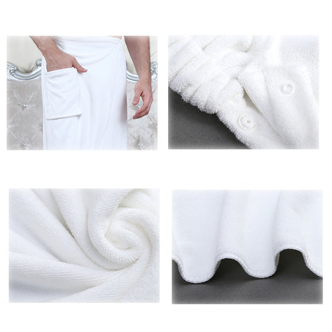 Absorbent Cotton Towel With Extra Pocket