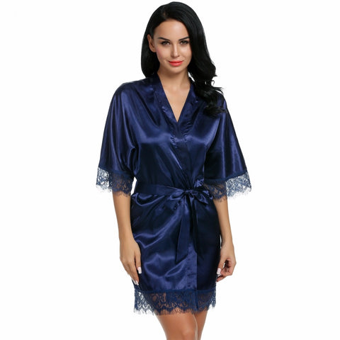 Sexy Short Satin Robe