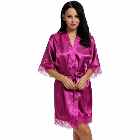 Sexy Short Satin Robe