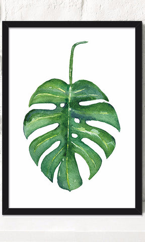 Green Leaves Oil Canvas Painting