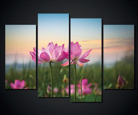 Printed Flowers Canvas