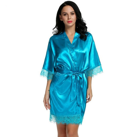 Sexy Short Satin Robe