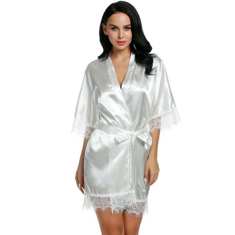 Sexy Short Satin Robe