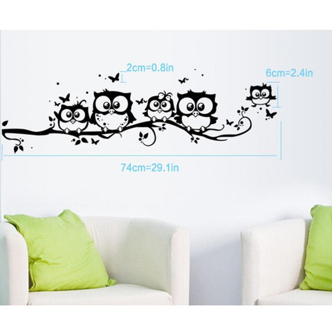 Animals And Tree Wall Stickers