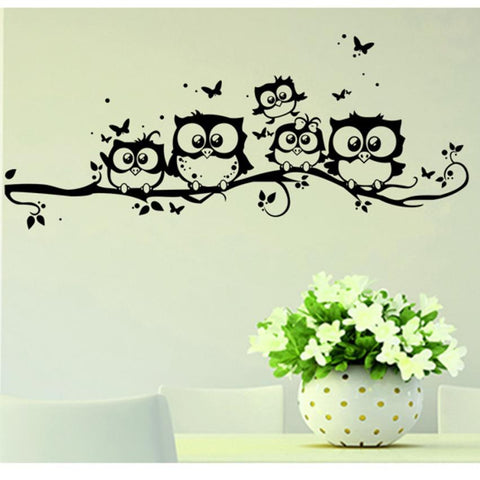 Animals And Tree Wall Stickers